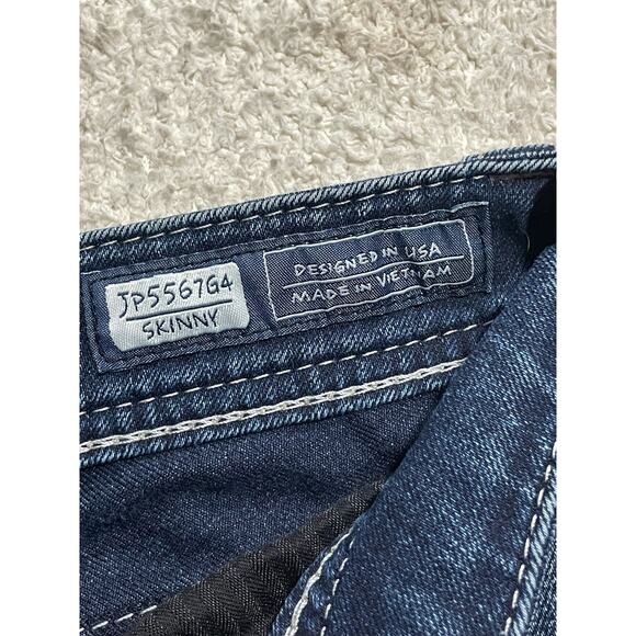 Miss Me Skinny Jeans Womens 26 JP5567G4 Embroidered Pockets Denim Low RIse Y2K - Picture 8 of 15